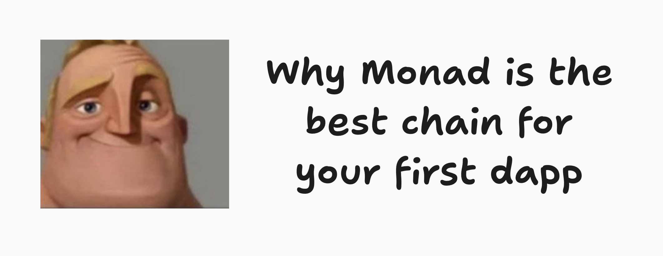 Why Monad is the best chain for your first dapp